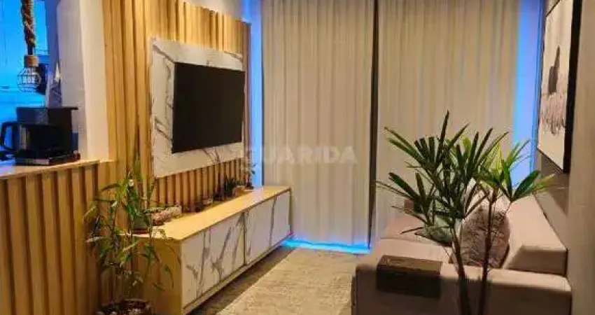 Apartamento mobiliado com 2 dormitórios, sendo 1 suíte, para alugar no bairro vila nova.