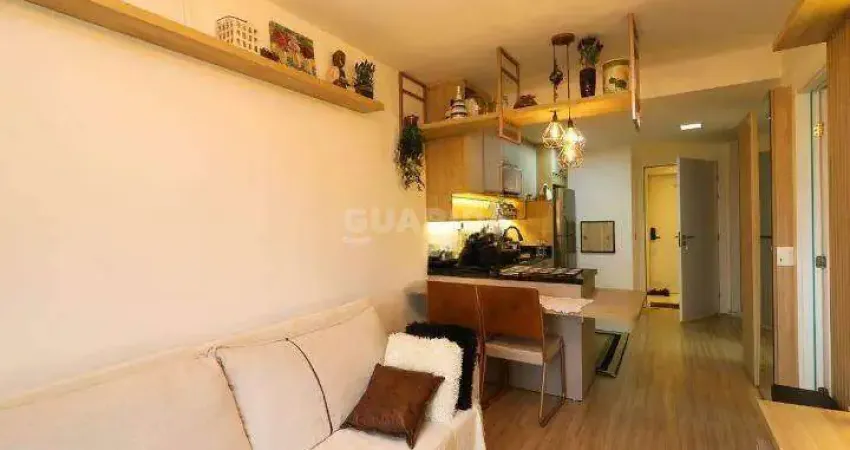 Apartamento mobiliado com 1 dormitório suíte para alugar no bairro menino deus.