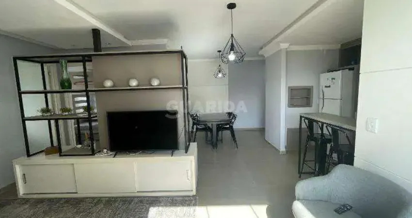 Excelente apartamento de mobiliado com 2 dormitórios no bairro humaitá!