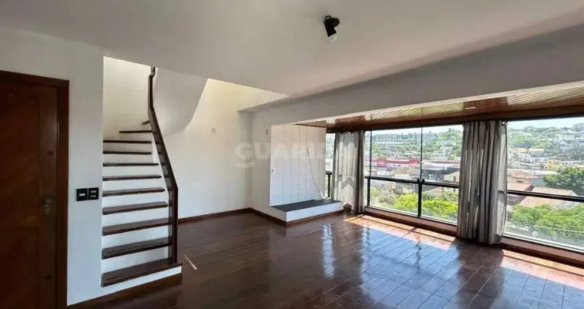 Cobertura com 3 dormitórios, sendo 1 suíte, para alugar no bairro menino deus.