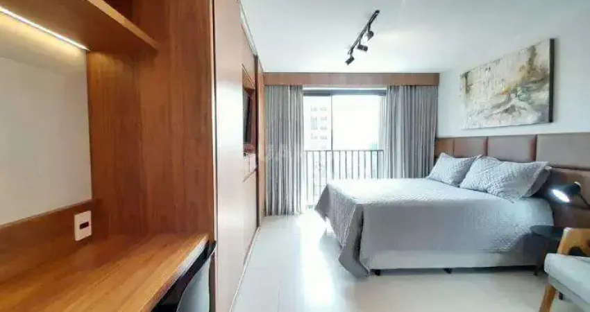 Studio mobiliado e moderno no prestigiado bairro moinhos de vento!