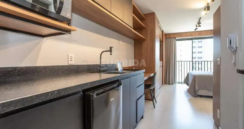 Studio mobiliado e moderno no prestigiado bairro moinhos de vento!