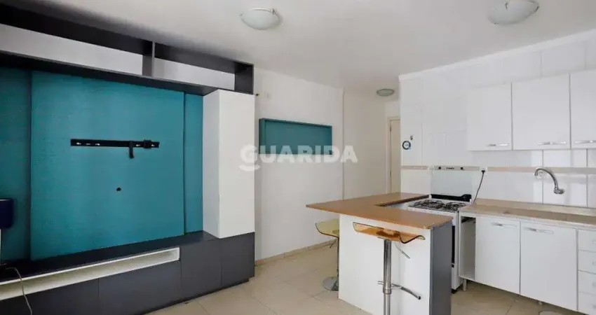 Apartamento mobiliado de 1 dormitório com 1 vaga de garagem, no bairro auxiliadora.