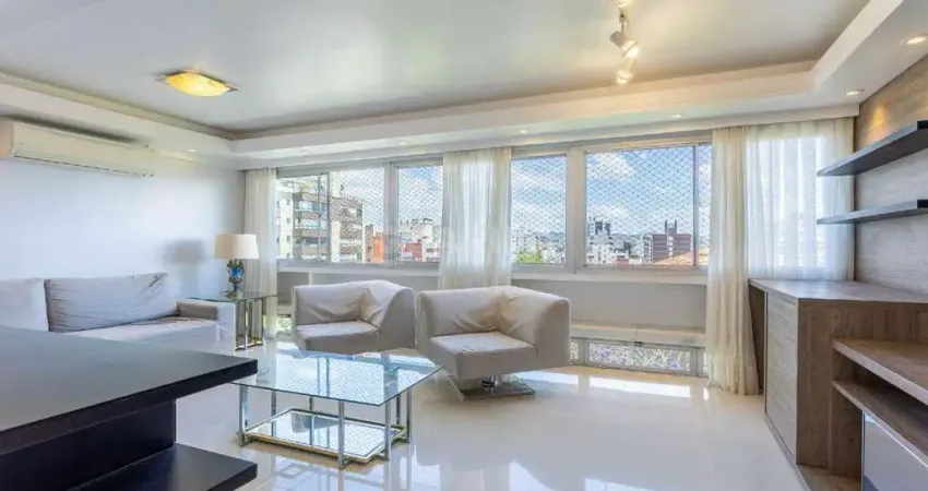 Apartamento mobiliado de 2 suítes com vaga coberta no petrópolis!