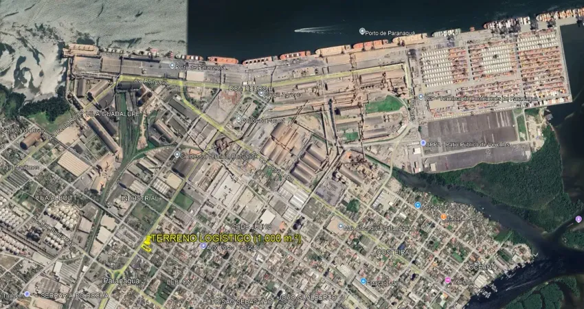Terreno comercial logístico para locação em paranaguá próximo ao porto.