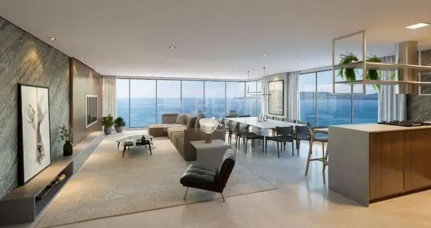 Apartamento diferenciado 04 suítes frente mar a venda itapema