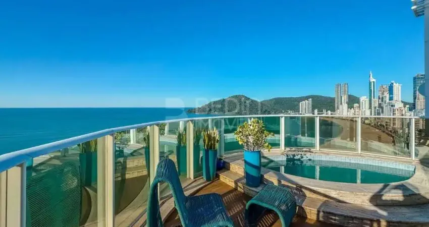 Cobertura duplex 273m² 03 suítes frente mar balneário camboriú