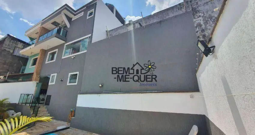 Sobrado com 4 dormitórios, 445 m² - venda por r$ 1.900.000,00 ou aluguel por r$ 9.700,00/mês - parque são domingos - são paulo/sp