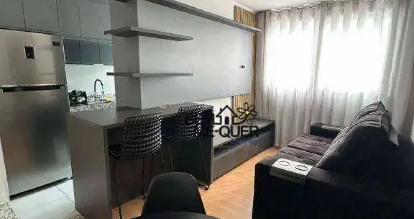 Apartamento novo mobiliado com moveis e eletros com 2 dormitórios à venda, 45 m² por r$ 359.000 - jardim íris - são paulo/sp