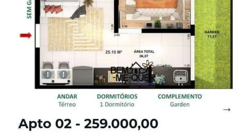 Apartamento com 1 quarto à venda no Jardim Líbano, São Paulo