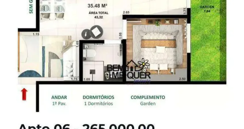 Apartamento com 1 quarto à venda no Jardim Líbano, São Paulo