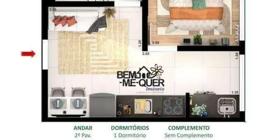 Apartamento com 1 quarto à venda no Jardim Líbano, São Paulo