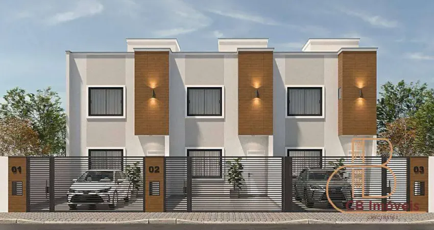 LANÇAMENTO - Sobrados com 81m² no bairro Rio Pequeno, ótima localização.