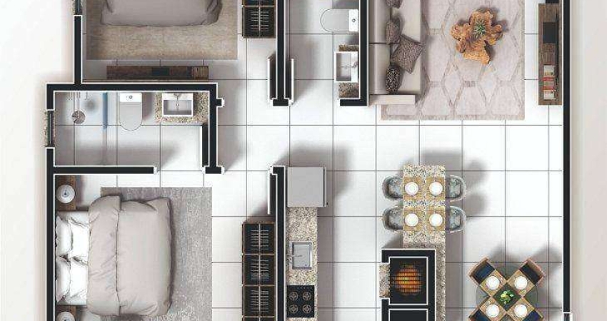 Apartamento com 2 dormitórios sendo 1 suíte à venda, 65 m² por R$ 698.000 - Tabuleiro - Camboriú/SC