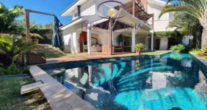 Casa em condomínio de luxo em cacupé, florianópolis-sc: 5 quartos, 4 suítes, 8 banheiros - 478m² - imperdível!