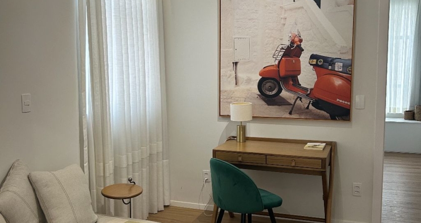 Apartamento mobiliado de 1 dormitório no coração de Florianópolis!