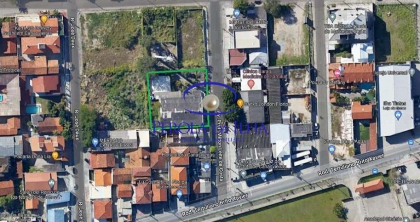 Terreno comercial à venda na Avenida Professor Milton Leite da Costa, 51, Canasvieiras, Florianópolis