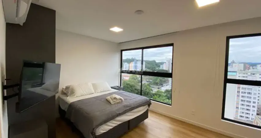 Lindo loft novo, mobiliado e decorado, no bairro itoupava seca, blumenau/sc.