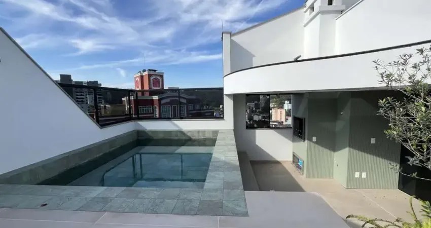 Cobertura duplex em blumenau no bairro jardim blumenau com 3 dormitórios (2 suíte) 2 vagas de garagem