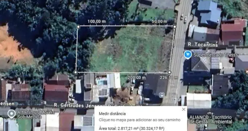 Terreno comercial pronto para construir no bairro belchior alto com 2.817,21m²