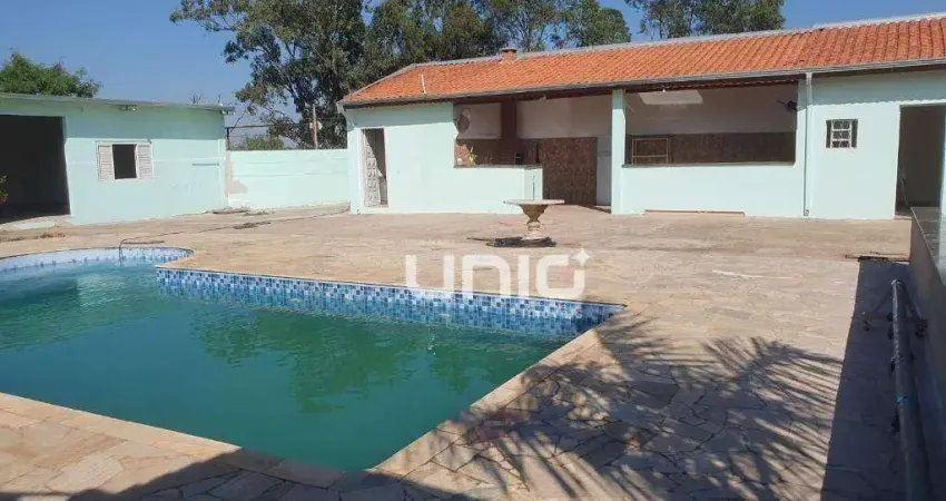 Chácara com 2 dormitórios para alugar, 1000 m² por R$ 4.500,00/mês - Zona Rural - Piracicaba/SP