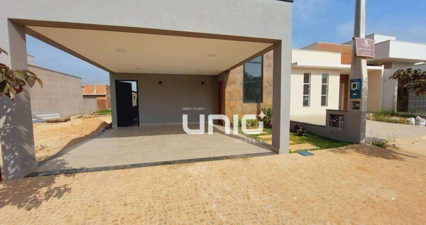 Casa com 3 dormitórios à venda, 135 m² por R$ 850.000,00 - Condomínio Residencial Agapé - Piracicaba/SP