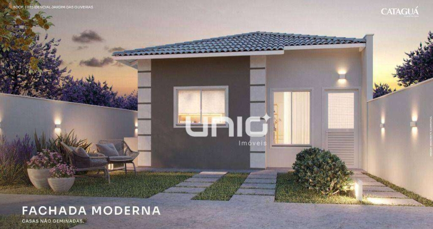 Casa com 2 dormitórios à venda, 48 m² por R$ 288.000,00 - Água Seca - Piracicaba/SP