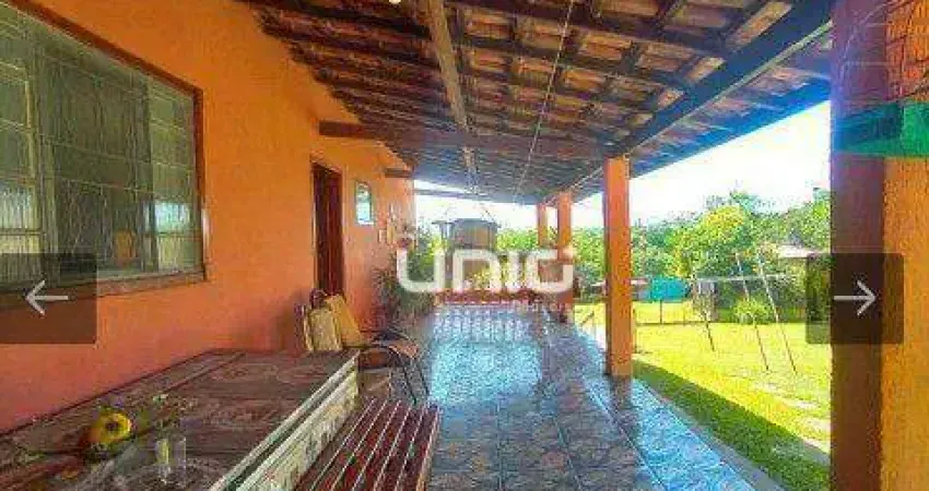 Chácara com 2 dormitórios à venda, 1208 m² por R$ 450.000,00 - Pau Queimado - Piracicaba/SP