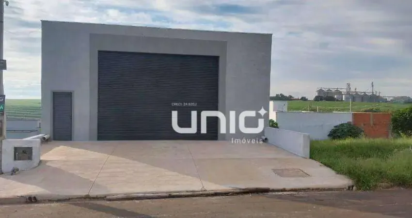 Barracão para alugar, 180 m² por R$ 3.878,09/mês - Garças - Piracicaba/SP