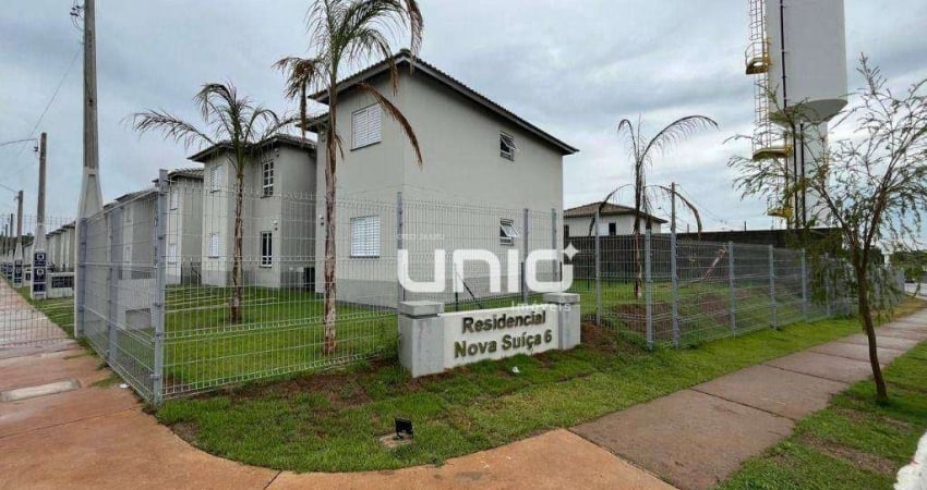 Apartamento com 2 dormitórios para alugar, 50 m² por R$ 1.083,00/mês - Nova Suiça - Piracicaba/SP