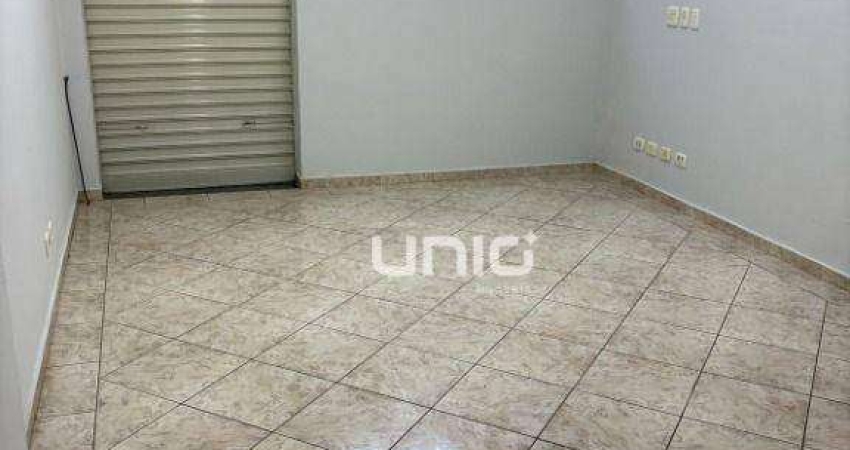 Salão comercial para alugar no bairro Paulista em Piracicaba.