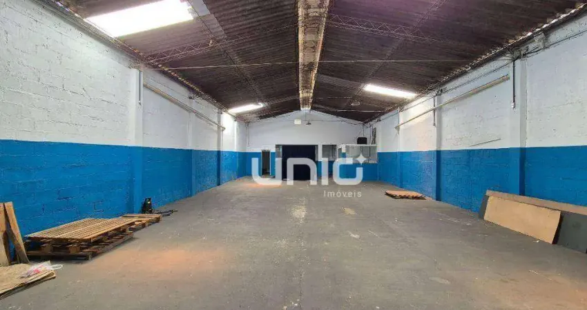 Barracão para alugar, 356 m² por r$ 5.023,00/mês - paulicéia - piracicaba/sp