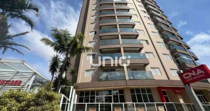 Apartamento para alugar no edifício santiago, no bairro cidade alta, em piracicaba/sp.