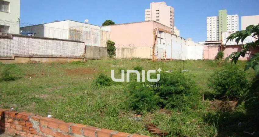 Terreno comercial para alugar na Rua Treze de Maio, 820, Centro, Piracicaba