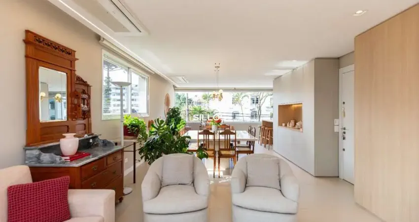Apartamento mobiliado para alugar com 3 quartos no Água Verde em Curitiba