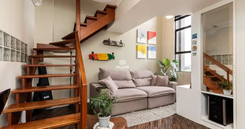 Apartamento duplex à venda com 2 quartos no cabral em curitiba.