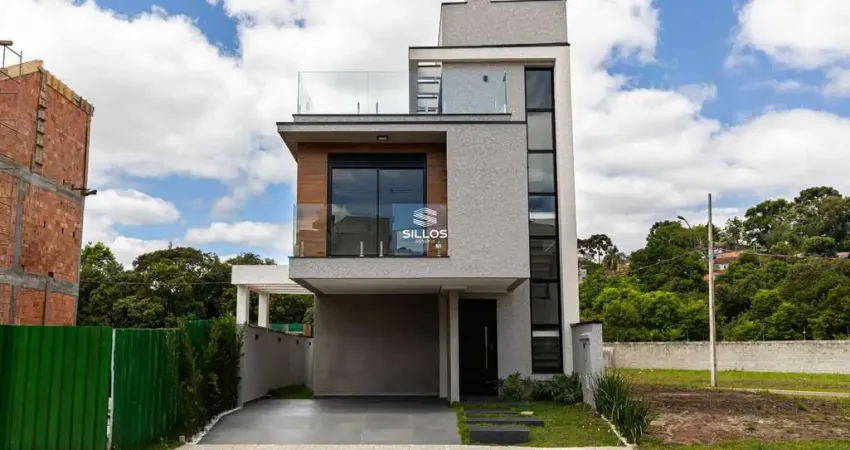 Casa em condomínio à venda com 3 suítes no santa cândida em curitiba
