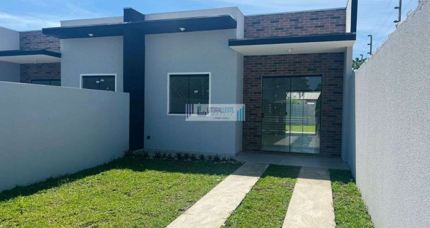 RESIDÊNCIA NOVA COM QUINTAL - 2 DORMITÓRIOS SENDO UMA SUÍTE.
