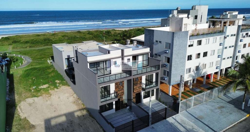 Triplex contendo 3 dormitórios - suíte - terraço gourmet com vista para o mar.