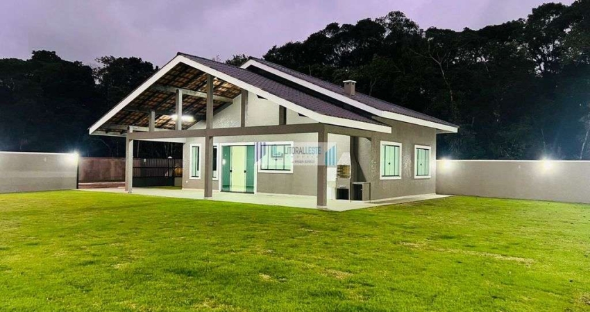 Casa de campo a venda no Guaraguaçu - 3 dormitórios e Amplo quintal com 576m².