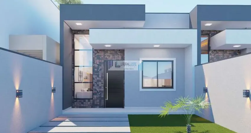 Residência nova com excelente acabamento - 2 dormitórios/suíte - amplo quintal.