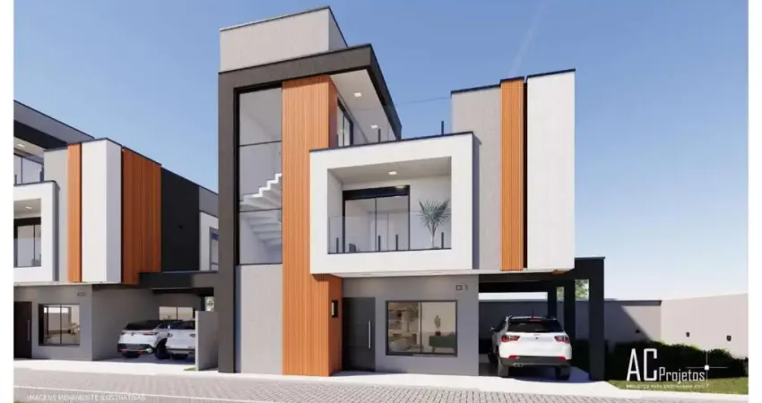 Sobrado triplex novo – em condomínio - sem geminação - à venda no hauer