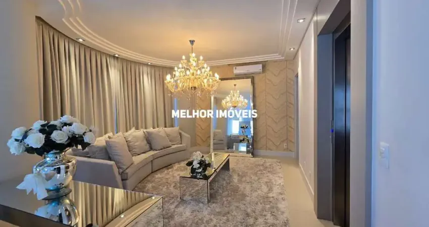 Locação anual apartamento com 3 suítes, mobiliado e equipado com 3 vagas e com elevador com acesso direto ao apartamento.