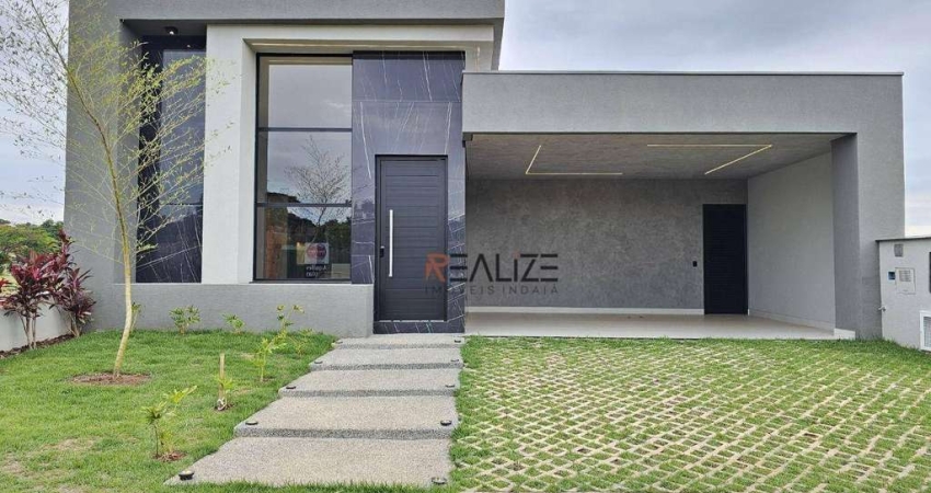 Casa térrea com 3 suítes e escritório à venda, 225 m² por R$ 1.950.000 - Condomínio Villa Sapezal - Indaiatuba/SP