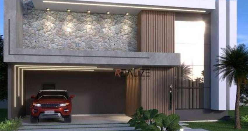 Casa moderna com escritório e 3 suítes à venda, 217 m² por R$ 1.820.000 - Condomínio Residencial Evidências - Indaiatuba/SP