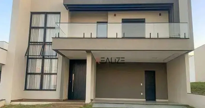 Casa/Sobrado com mezanino e 3 dormitórios à venda, 250 m² por R$ 1.755.000 - Condomínio Fechado - Indaiatuba/SP