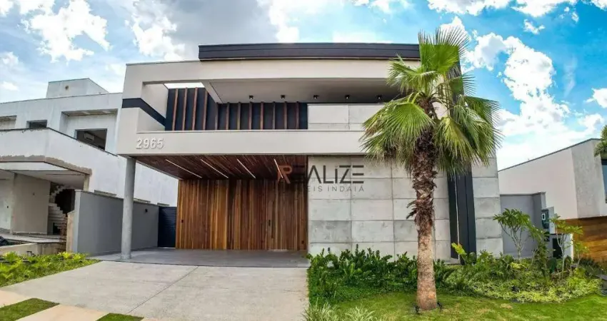 Casa alto padrão com 3 suítes e escritório à venda, 311 m² por R$ 3.600.000 - Condomínio Jardim Vila Paradiso - Indaiatuba/SP