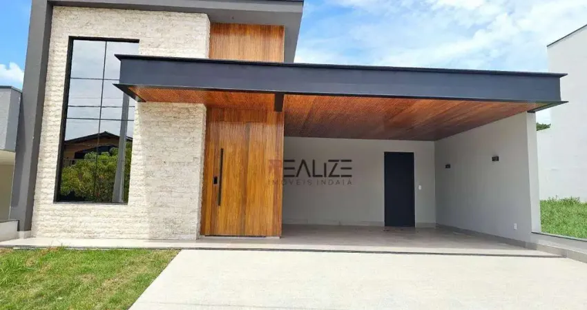 Casa com 3 suítes e escritório à venda, 196 m² por R$ 1.670.000 - Condomínio Piemonte - Indaiatuba/SP