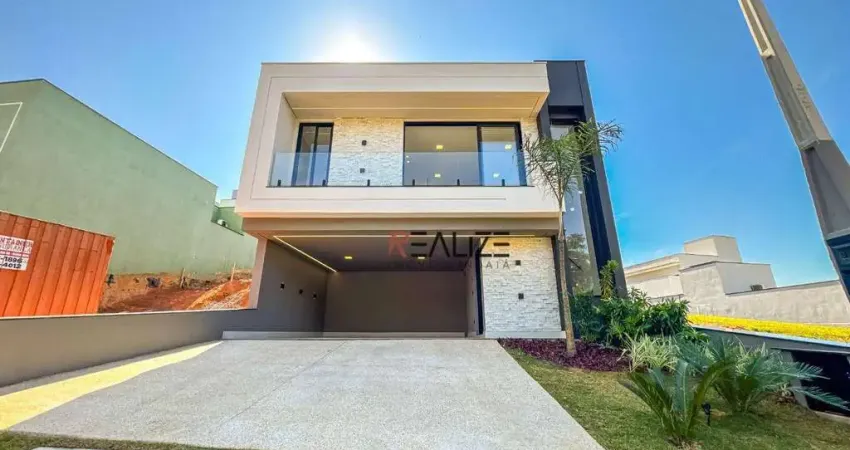 Casa com vista para área verde e escritório à venda, 169 m² por R$ 1.390.000 - Condomínio Park Gran Reserve - Indaiatuba/SP