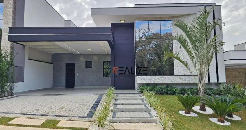Casa com 3 suítes e escritorio à venda, 187 m² por R$ 1.790.000 - Condomínio London Park - Indaiatuba/SP